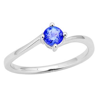 14k White Gold .40ct Tanzanite Ring