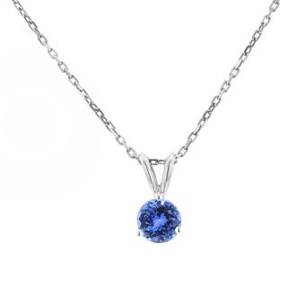 Silver .90ct Tanzanite Pendant