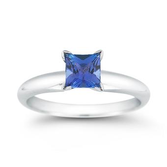 Silver .70ct Tanzanite Ring