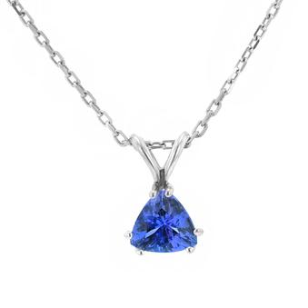 Silver .60ct Tanzanite Pendant