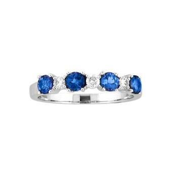 14k White Gold .16ctw Diamond 1ct Tanzanite Ring