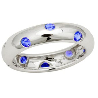 14k White Gold .70ct Tanzanite Ring