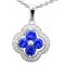 14k White Gold .22ctw Diamond 1.04ct Tanzanite Pendant