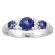 14k White Gold .18ctw Diamond 1.15ct Tanzanite Ring