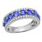 14k White Gold .50ctw Diamond 1.80ct Tanzanite Ring